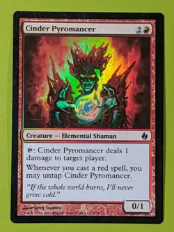 FOIL Cinder Pyromancer x1 Premium Deck Series: Fire and Lightning 1x MTG - Image 1