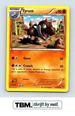 2014 Pokemon XY - Furious Fists #61/111 Tyrunt - Image 1