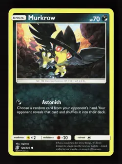 Murkrow 128/236 Common Unified Minds Pokemon Near Mint - Image 1