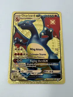 Charizard GX Premium Gold Foil Fan Art Textured Collector Pokemon SV49 SV94 - Image 1
