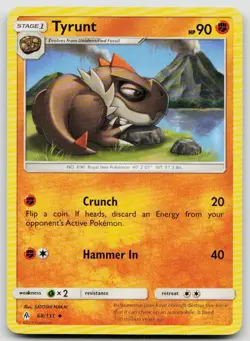 LP Tyrunt 68/131 Uncommon Forbidden Light Pokemon - Image 1