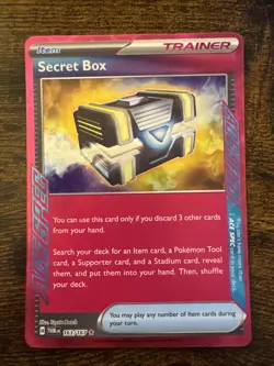 Pokemon TCG Secret Box 163/167 TWM Eng. Holo ACE SPEC Trainer Rare - Image 1
