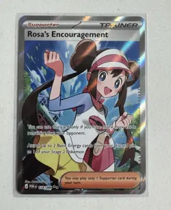 The Pokemon Company Rosa's Encouragement ultra Rare Full Art Holo 114/088 Eng - Image 1
