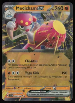 Medicham ex 80/142: Stellar Crown Pokemon TCG Near Mint - Image 1