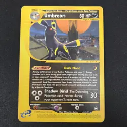 UMBREON 41/147 Aquapolis Non-Holo Rare Pokemon TCG Card E Reader LP - Image 1