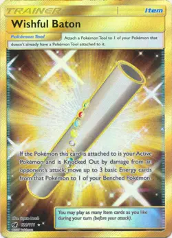 Wishful Baton - 121/111 - Secret Rare NM, English Pokemon Crimson Invasion - Image 1