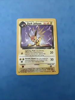 Dark Jolteon Team Rocket Pokemon Card 38/82 - Image 1