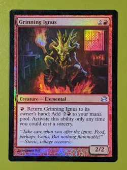 FOIL Grinning Ignus x1 Modern Masters 1x Magic the Gathering MTG - Image 1