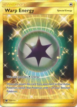 Warp Energy - 123/111 - Secret Rare NM, English Pokemon Crimson Invasion - Image 1