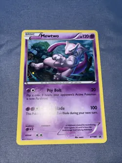 Pokemon TCG 2015 Mewtwo XY100 XY Black Star Promo Cosmos Holo - Image 1