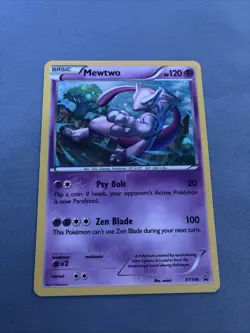Pokemon TCG 2015 Mewtwo XY100 XY Black Star Promo Cosmos Holo - Image 2