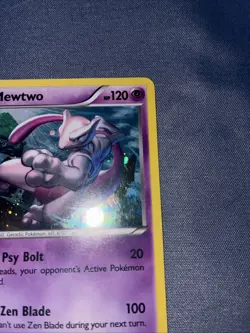 Pokemon TCG 2015 Mewtwo XY100 XY Black Star Promo Cosmos Holo - Image 5