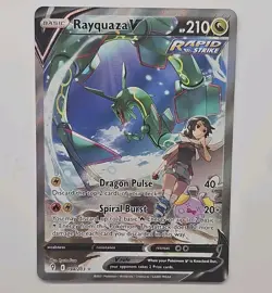 Pokemon TCG Rayquaza V 194/203 Evolving Skies Ultra Rare Full Art Holo - Image 1