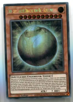Yu-GI-OH Der Geflugelte Drache von Ra Kugelmodus Ghost RAre SEHR SELTEN! GFP2 - Image 1