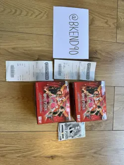 One Piece TCG EB03 Heroines Edition Booster Box English Unsealed X2 + Promo Pack - Image 1