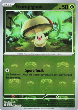 Carte Pokemon Trompignon pokeball 010/086 EV10.5 BLK foudre noire NEUVE - Image 1