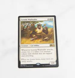 x1 Leonin Warleader - Core Set 2019 M19 - Rare - M/NM - English - Magic MTG - Image 1