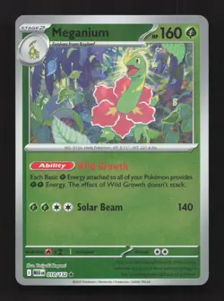 Meganium 010/132 Rare Mega Evolution Pokemon Reverse Holo Near Mint - Image 1