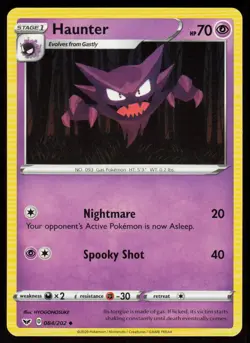 Haunter 084/202 Uncommon Sword & Shield Pokemon Near Mint - Image 1