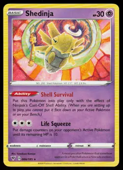 Shedinja 066/185 Rare Vivid Voltage Pokemon Near Mint - Image 1