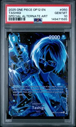 One Piece Tashigi Special Alternate Art OP12-050 PSA 10 Gem Mint - Image 1