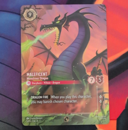Disney Lorcana TCG Maleficent - Monstrous Dragon Promo Foil S1P3-EN-9 Ruby EN - Image 1