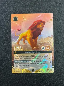 Disney Lorcana Simba Foil promo top 64 English From Challenge Dortmund - Image 1