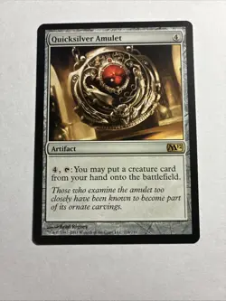 Quicksilver Amulet - Magic 2012 (M12) MTG Plus Bonus Card!!! - Image 1
