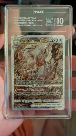 2023 Pokemon SWSH Hisuian Zoroark VStar Alt Art GG56/GG70 Crown Zenith - Image 1