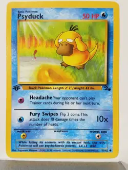 1ST EDITION Psyduck 53/62 - VLP - Fossil Pokemon Card - $2 Combined Shipping - Image 1