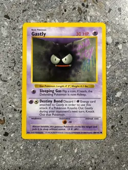 Pokemon TCG Cards SHADOWLESS Base Set Gastly 50/102 EXC-NM - Image 1