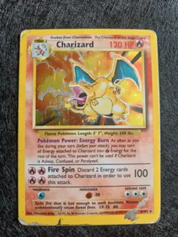 Pokemon Card Charizard 4/102 Base Set Holo - Image 1