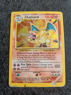 Pokemon Card Charizard 4/102 Base Set Holo - Image 2