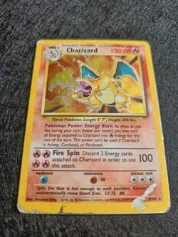 Pokemon Card Charizard 4/102 Base Set Holo - Image 3