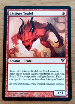 Mtg Magic: Lastiger Teufel, Vexing Devil, DEUTSCH, Nearmint - Image 1