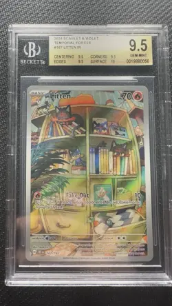 BGS 9.5 Litten 167/162 from Temporal Forces With 10 Subgrade - Pokemon TCG - Image 1