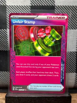 Pokemon TCG: Unfair Stamp 165/167, Twilight Masquerade _ HOLO - Image 1
