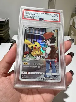 PSA 10 POKEMON 2019 JPN SUN & MOON DREAM LEAGUE #054 FULL ART/ PIKACHU - Image 2