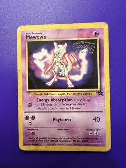 MEWTWO #3 BLACK STAR (MOVIE PROMO) RARE VINTAGE POKEMON TCG 1999 - Image 1