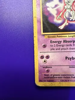 MEWTWO #3 BLACK STAR (MOVIE PROMO) RARE VINTAGE POKEMON TCG 1999 - Image 5