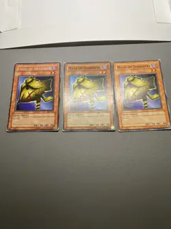 Yu-Gi-Oh! 3X Mask Of Darkness HP DAMAGED - Image 1