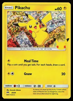 Pikachu 025/025 Holo McDonald's 25th Anniversary Promo Pokemon Card - Image 1