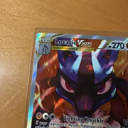 Pokemon TCG Lucario VSTAR SWSH291 Crown Zenith ETB Black Star Promo Card - Image 5