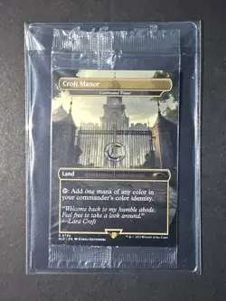 MTG Croft Manor (Borderless) (Non-foil) R 0792 Secret Lair x Tomb Raider Bonus - Image 1