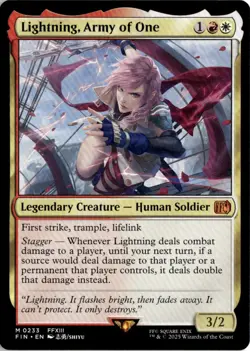 Lightning, Army of One - Final Fantasy #233 - Near Mint - Normal - Image 1