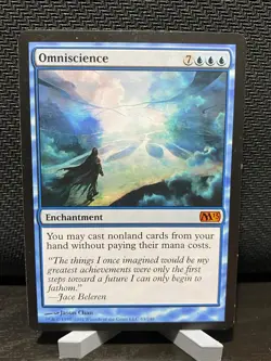 Omniscience 63 Mythic Magic 2013 (M13) Magic: The Gathering Lightly Played - Image 1