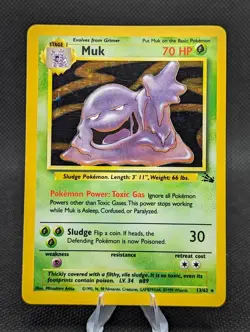 Pokemon TCG - Muk 13/62 Holo Fossil set - WOTC - LP+ - Image 2