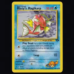 Misty's Magikarp 88/132 Gym Challenge Common Pokemon TCG LP - Image 1