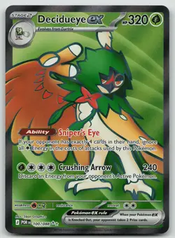 Pokemon Decidueye ex 100/088 Perfect Order Ultra Rare Holo NM - Image 1