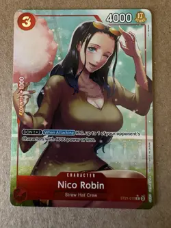 ST21-010 Nico Robin AA Alt Art Parallel English C One Piece TCG Card Game - Image 1